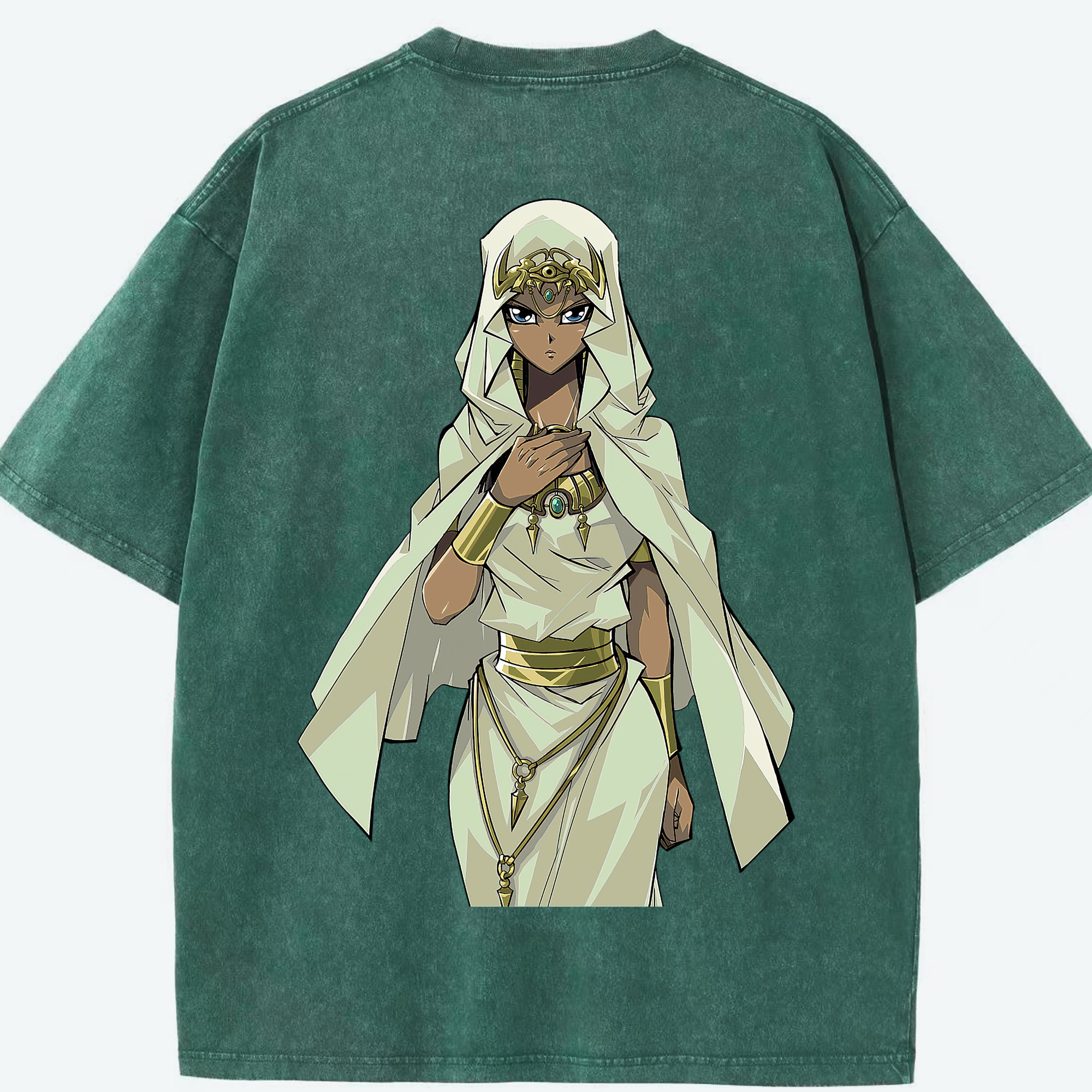 （画像用） 遊☆戯☆王 Yu-Gi-Oh! 綿100% ヴィンテージ風 半袖Tシャツ（背面プリント）